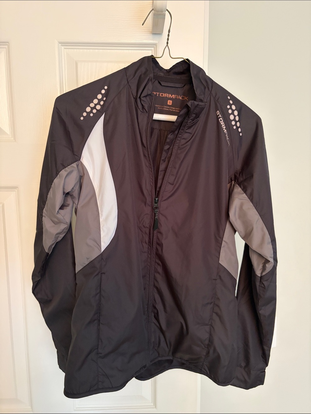 Storm Black and Gray Lightweight Jacket with Reflective Accents
